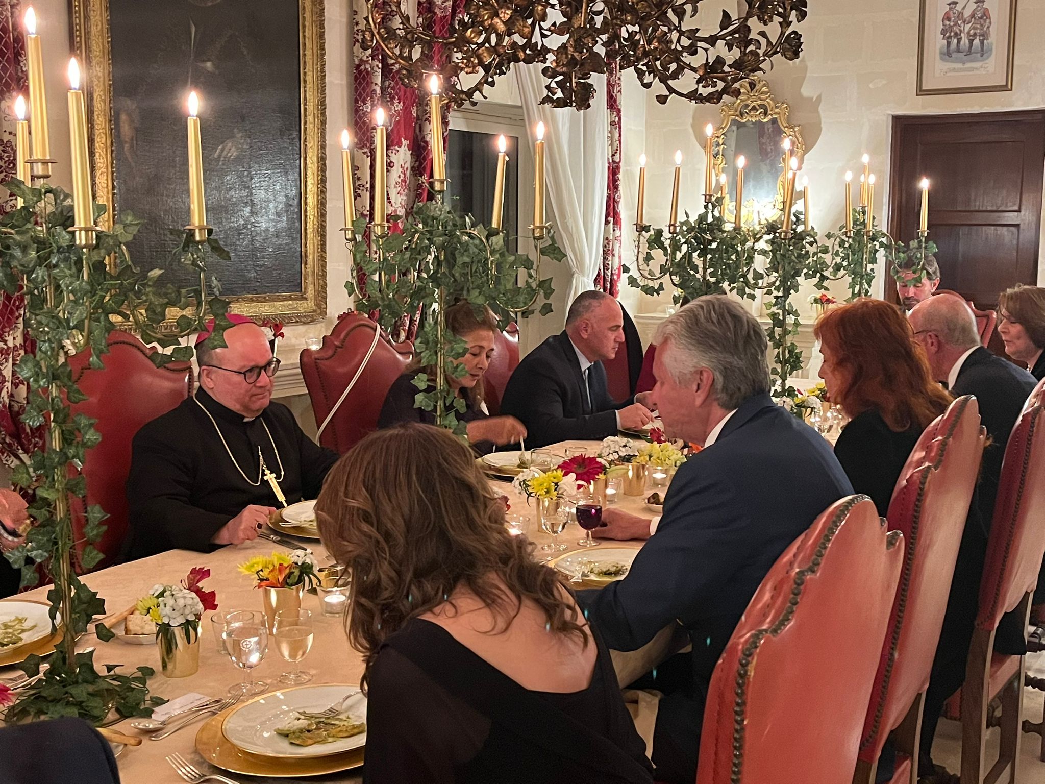 Ambassador hosts Archbishop of Malta at Embassy